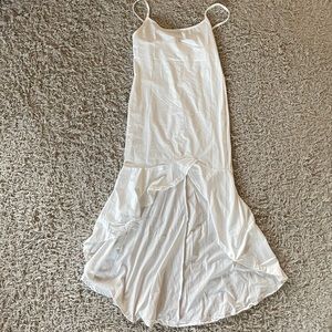 White high low dress